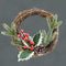 TRADITIONAL RATTAN WREATH 21CM. DP55499