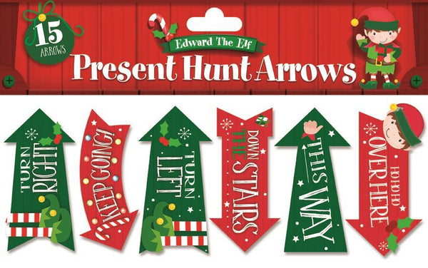 CHRISTMAS PARTY ELF GIFT PRESENT HUNT ARROWS 15/PK. EWX23916