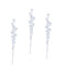 26 CM CHRISTMAS DECORATION HANGING CLEAR ICICLES ACRYLIC. DP55435