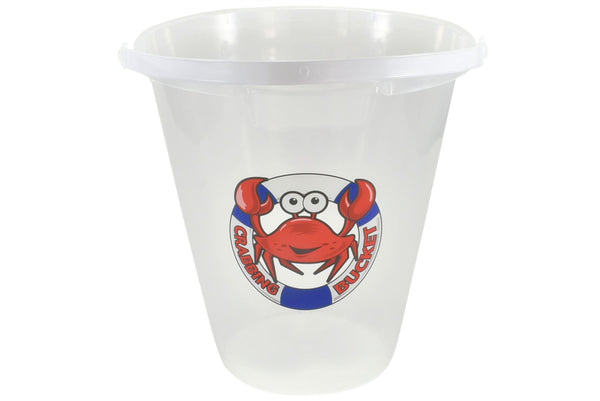Crab Bucket 9 Inch - Durable CLEAR CRAB BUCKET 9" / 23CM TY5537