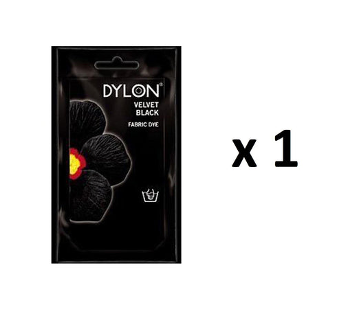 DYLON Fabric Dye Velvet Black 50g - Intense Color No. 12