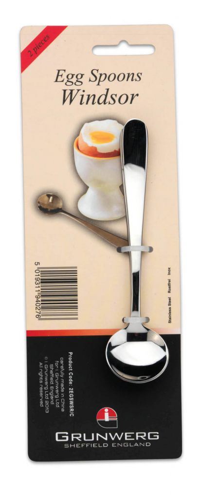 Egg Spoon Set - WINDSOR Stainless Steel 2-Pack 2EGSWDR/C