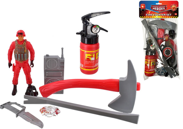 EMERGENCY RESPONSE FIRE FIGHTER HEROES PLAY SET. TY0786