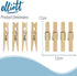 Birchwood Clothes Pegs - ELLIOTT 36 PCS Hardwood Laundry Clips