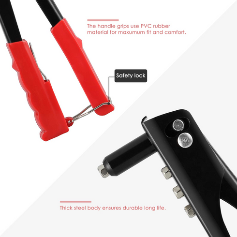 RIVET GUN WITH 60 RIVETS. B3400