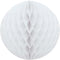 White Honeycomb Pom Pom 8 Inch - Elegant Party Decorations