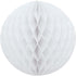 White Honeycomb Pom Pom 8 Inch - Elegant Party Decorations