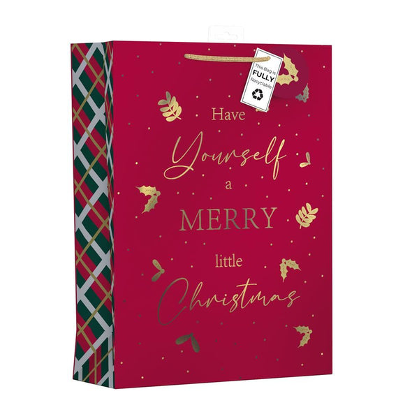 GIFTMAKER MERRY CHRISTMAS EXTRA LARGE GIFT BAGS APX 47 X 33 CM. XAPGB64X