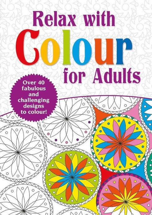 Adult Coloring Book - Unwind with RELAX WITH COLOUR 2898/CARE