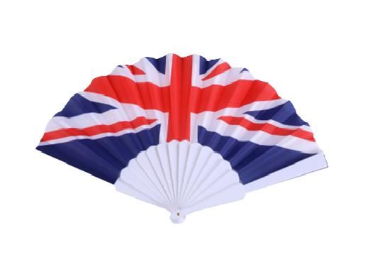 UNION JACK FOLDING HAND FAN 23CM. CF040