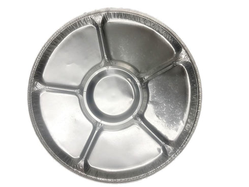 Silver Lazy Susan - Caroline 40cm 6-Compartment CV1066