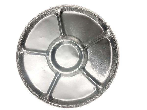 Silver Lazy Susan - Caroline 40cm 6-Compartment CV1066