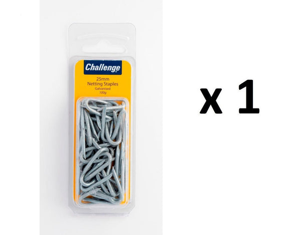 Galvanised Netting Staples 25mm 100g - Secure Your Fencing
