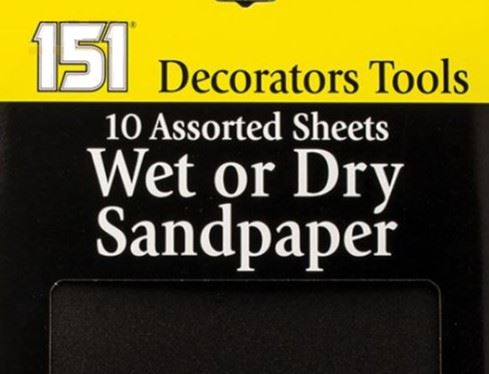 Wet Dry Sandpaper - 151 HD1004E Sheets 8/Pack for Versatile Use
