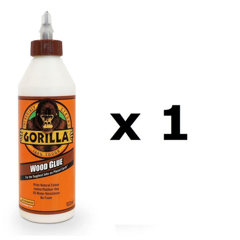Gorilla Wood Glue 532ml - Strong Bond for Indoor/Outdoor Use