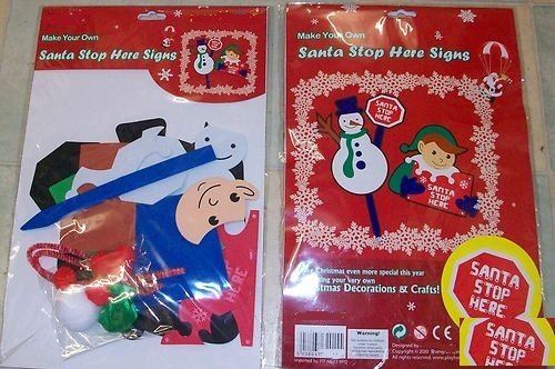 MAKE YOUR OWN XMAS SANTA STOP SIGN IDEAL FOR PRE CHRISTMAS GIFT (.... XM1594