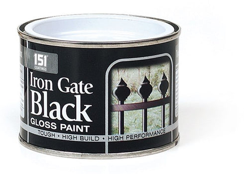 Black Gloss Paint for Iron Gates - 151 Varnish Coating 180ml