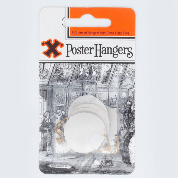 Poster Hangers with Brass Head Pins - SHAW X GUMMED 6 Pack