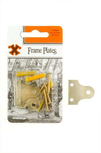 Brassed Frame Plates 31mm - SHAW X Plated Glass 4 Pack FS12862