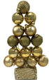 Gold Christmas Ornaments - 16 Piece Tree Decoration Set