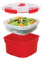 SISTEMA MICROWAVE STEAMER WITH BASKET - MEDIUM 2.4 LITRE. 1102