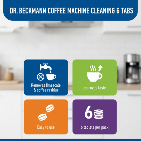 DR BECKMANN COFFEE MACHINE CLEANING 6 TABS. 9021