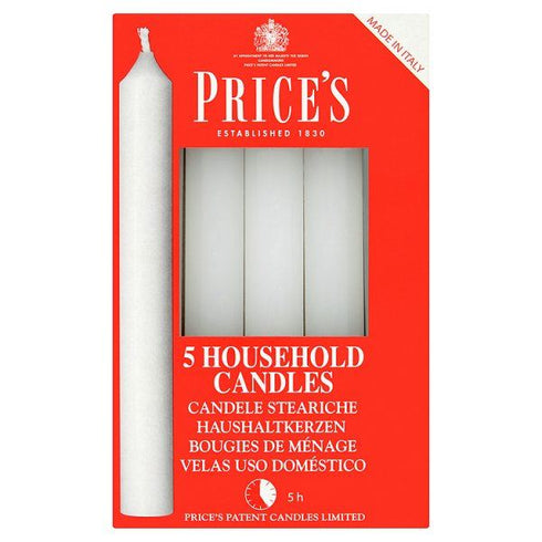 PRICES HOUSEHOLD CANDLE 5HRS 5/PK. HC056028 354052