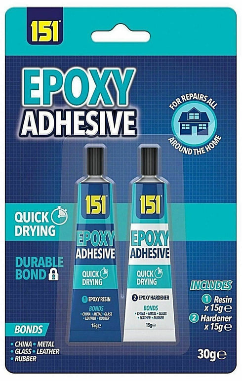 Epoxy Adhesive Glue - 151 Two Part, Resin & Hardener, 2x15g