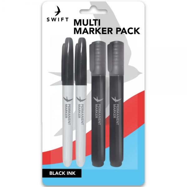 SWIFT MULTI PERMANENT MARKER 4/PK. P3115