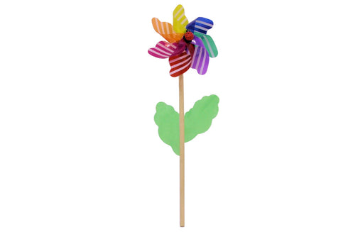 Colourful Garden Windmill - Kandy Toys Striped TY3400