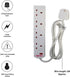 Surge Protected Extension Lead - DAEWOO 4 Gang 2M
