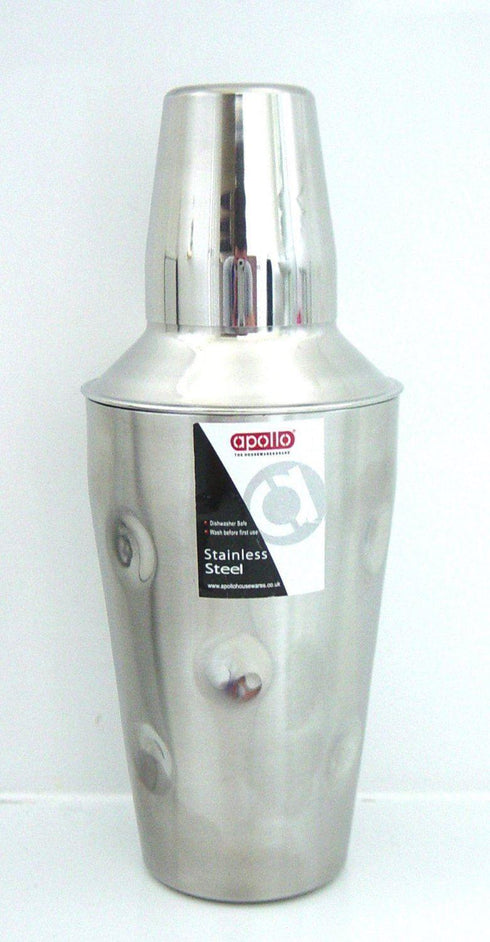 Stainless Steel Cocktail Shaker - APOLLO Dimple Effect 500ml