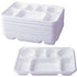 Plastic Dinner Plates - Heavy Duty 7 Compartment, 50 Pack DD9702