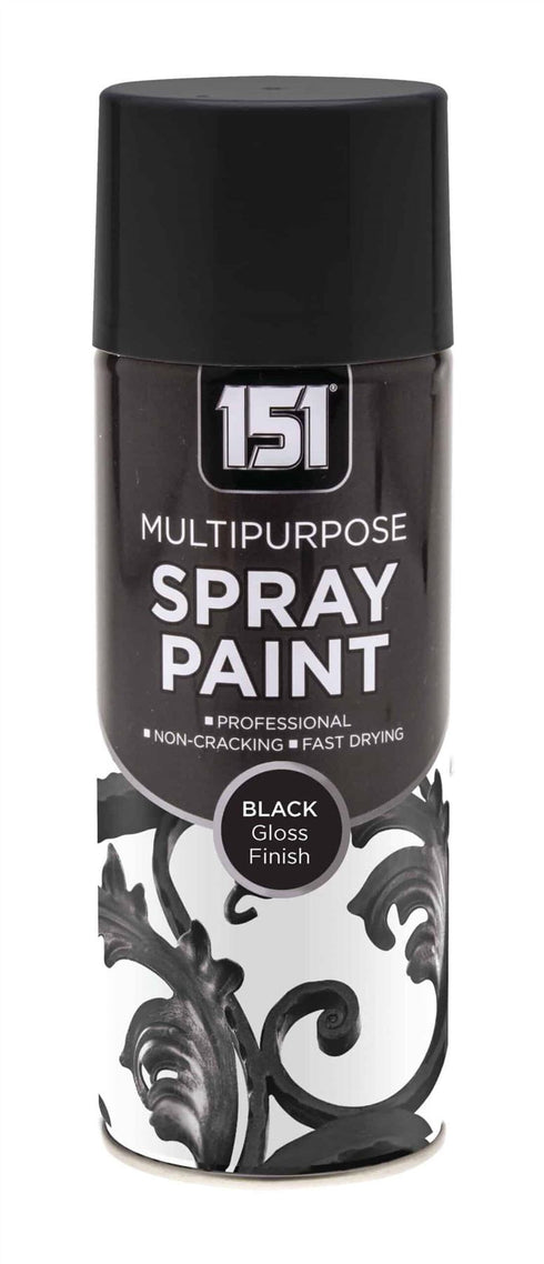 Black Gloss Spray Paint 400ml - High-Quality TAR024 Finish