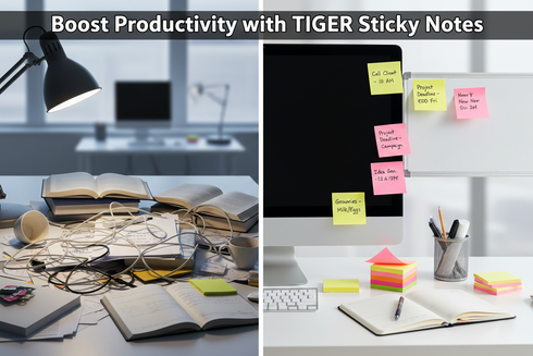 350 STICKY MEMO NOTES 5CM X 5CM. T301365