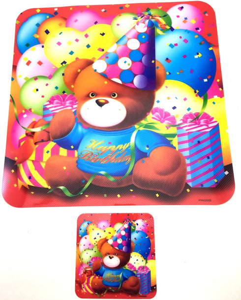 ASSORTED DESIGN HAPPY BIRTHDAY MATS COASTERS. DP07171