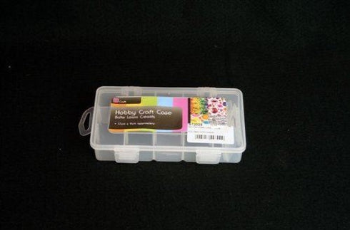 ADJUSTABLE (REMOVABLE DIVIDER) DURABLE PLASTIC HOBBY ART CRAFT STORAGE CASE /... QE0016. KST2024