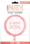Rose Gold Birthday Balloon - Unique 18" Round Foil Decoration