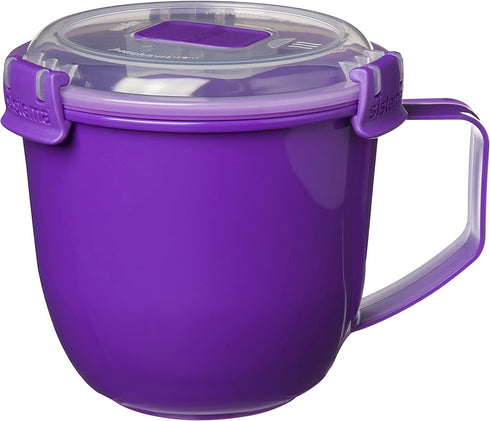 SISTEMA MICROWAVE SOUP MUG PLASTIC 900 ML - ASSORTED COLOUR. SIS21141