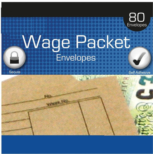 Wage Packet Envelopes - TALLON JUST STATIONERY 100x110mm, Pack of 80