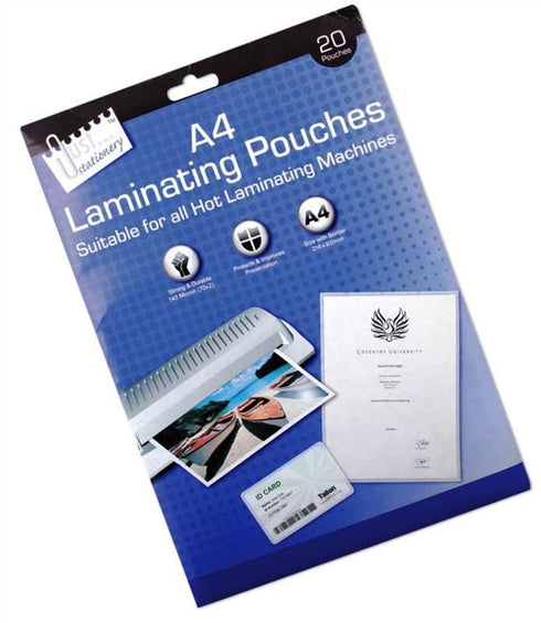 A4 Laminating Pouches - TALLON T5922 20 Pack for Document Protection