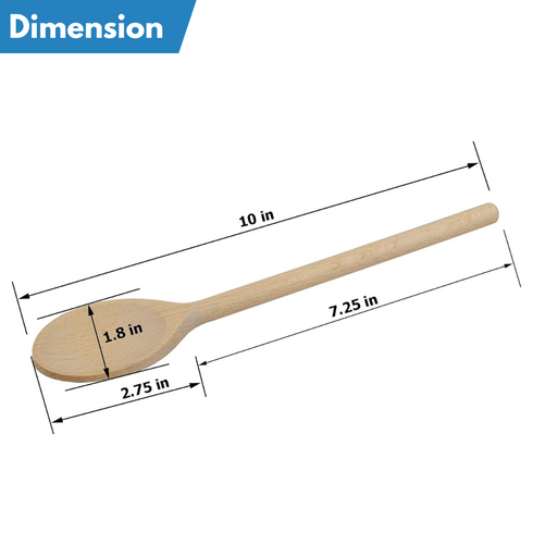 BEECH WOOD SPOON 10 INCH 25 CM. 9227 10E00010