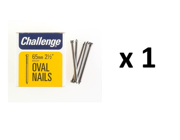 Oval Nails 65mm - Challenge Bright Finish 225g Pack FS12018