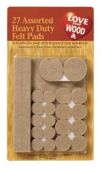 Heavy Duty Felt Pads - Protect Your Floors with LOVE YOUR WOOD 27/PK
