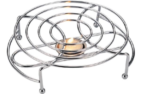 Chrome Food Warmer - APOLLO Single Round AP3466