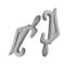 Curtain Glider Hooks - STAR PACK 8 for White & Silver Drapes
