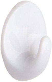 Self Adhesive Hooks - Small Oval White 72138 STAR PACK 4
