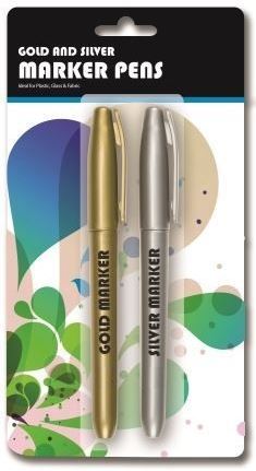 GOLD SILVER MARKER PENS. P2409