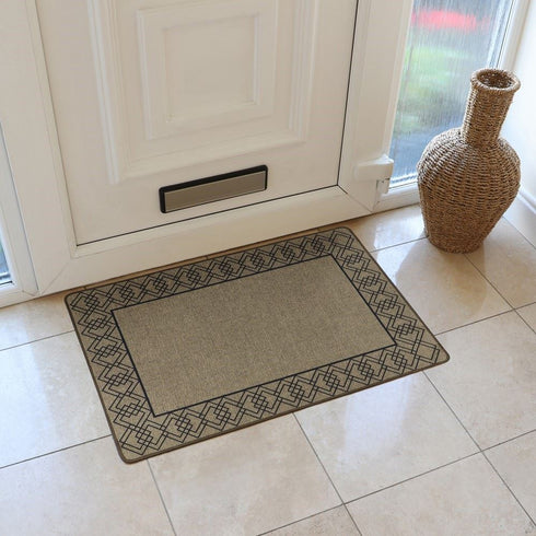 Diamond Border Doormat - JVL Elegance 50x75cm 01-241