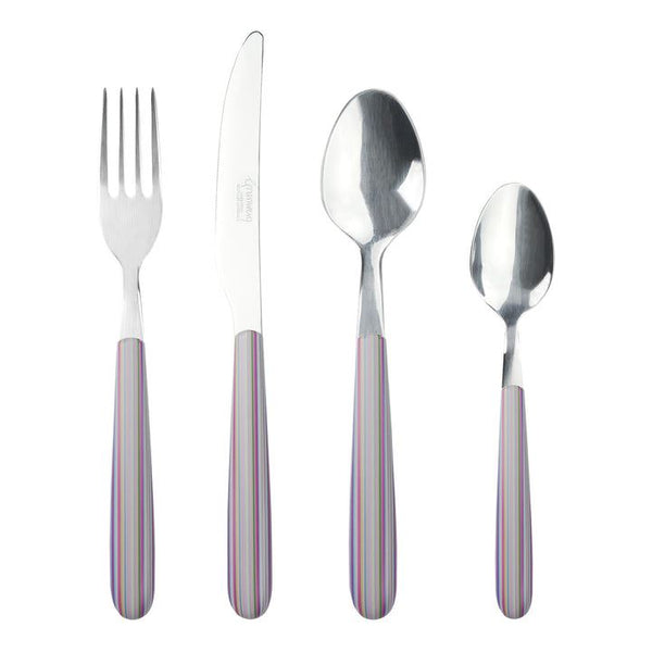 Stainless Steel Cutlery Set - GREENWORKS 24BXGW-PAS, 24 Pieces